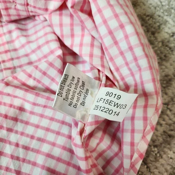 Peter Millar Performance roll-tab longsleeve button down top pink, size S ladies - Picture 12 of 12